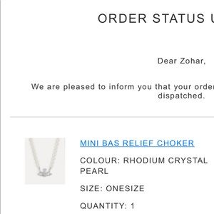 SOLD OUT Authentic NWT Vivienne Westwood necklace